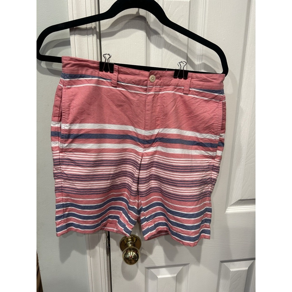 Vineyard Vines Seaward Stripe Cotton Oxford Breaker Shorts Mens sz 28 Preppy NE